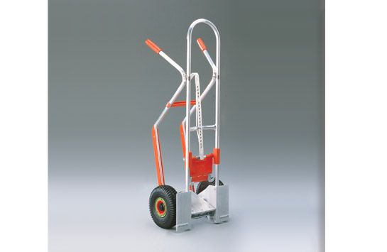 Aluminium stacking truck for hanging-in boxes